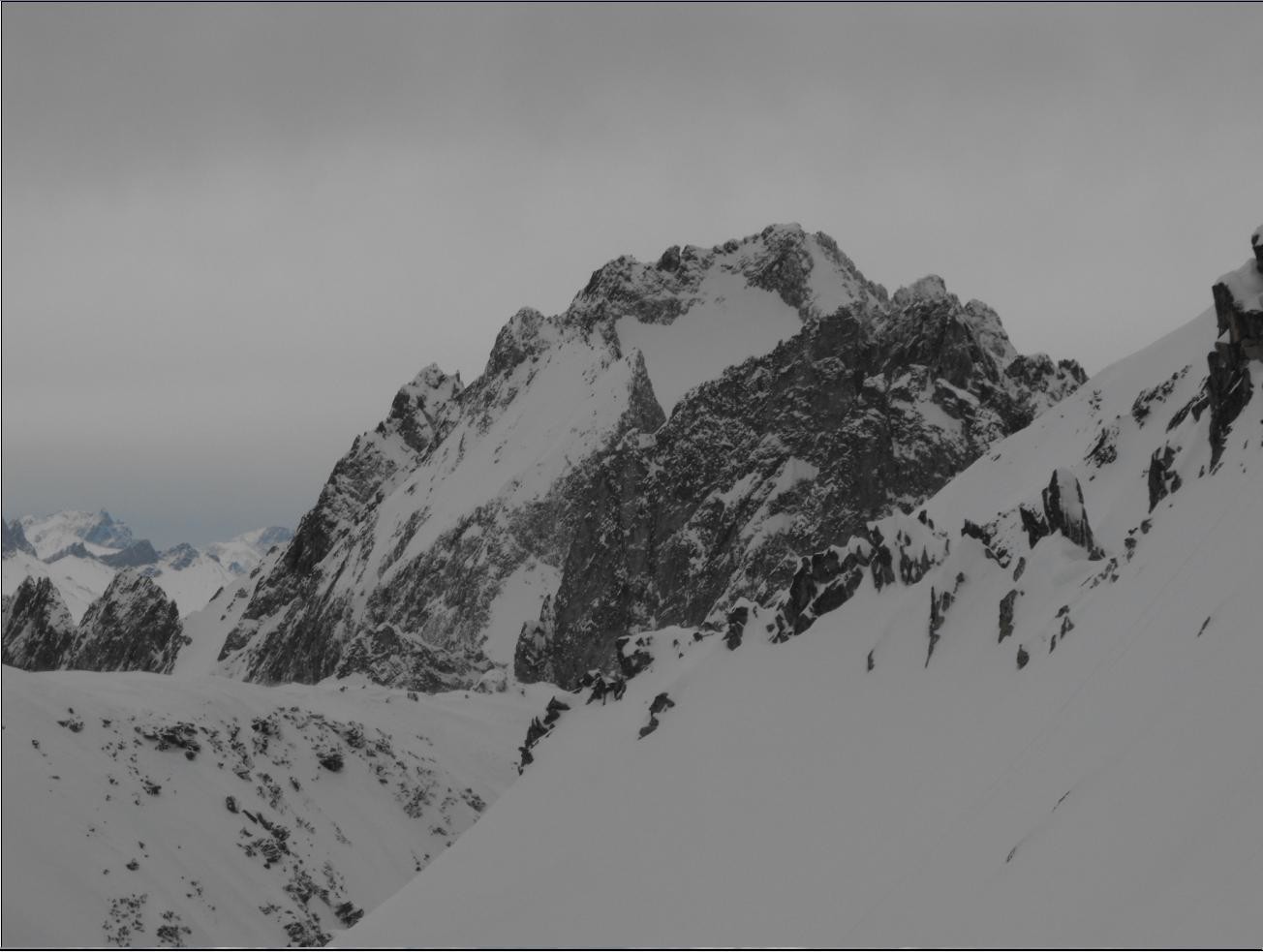 Depuis le sommet, vue sur le Grand Pic
