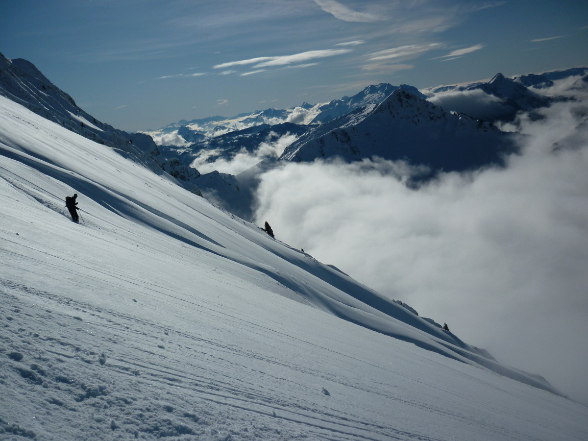 Petite pause à la descente