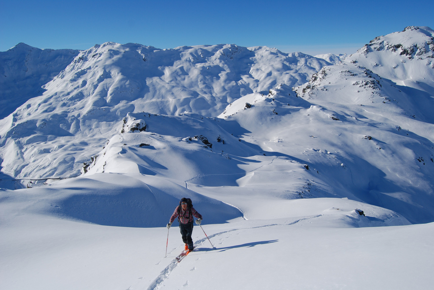 Ultimi metri prima del Dosso Resaccio 2719 m.