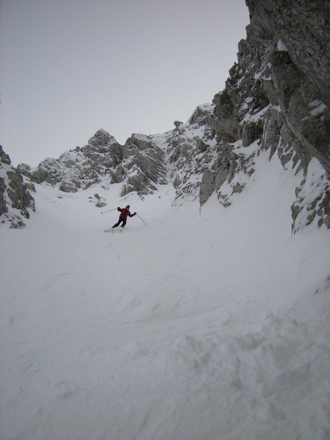 Mont d'or. Le haut du couloir NW.