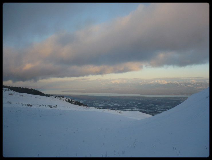 Non loin de Curson, vue sur un Léman turquoise