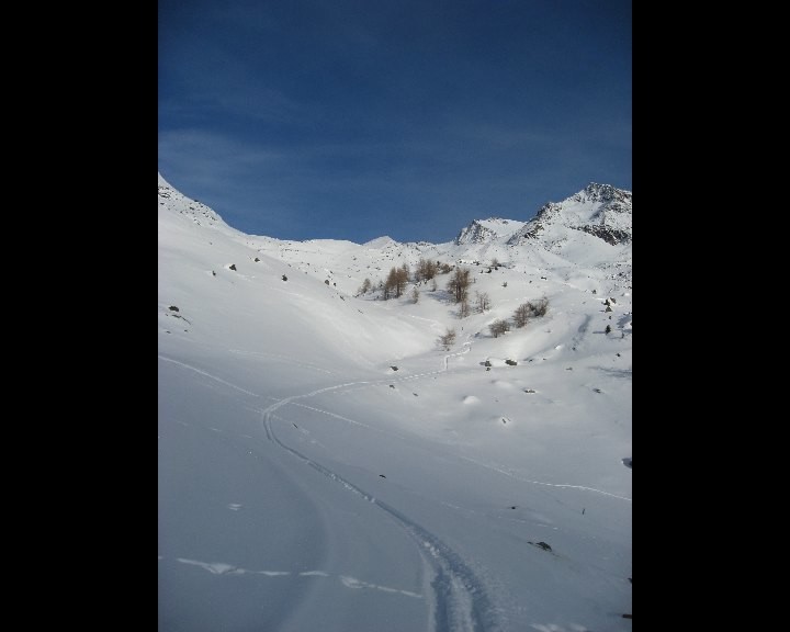Descente du vallon de Gruben