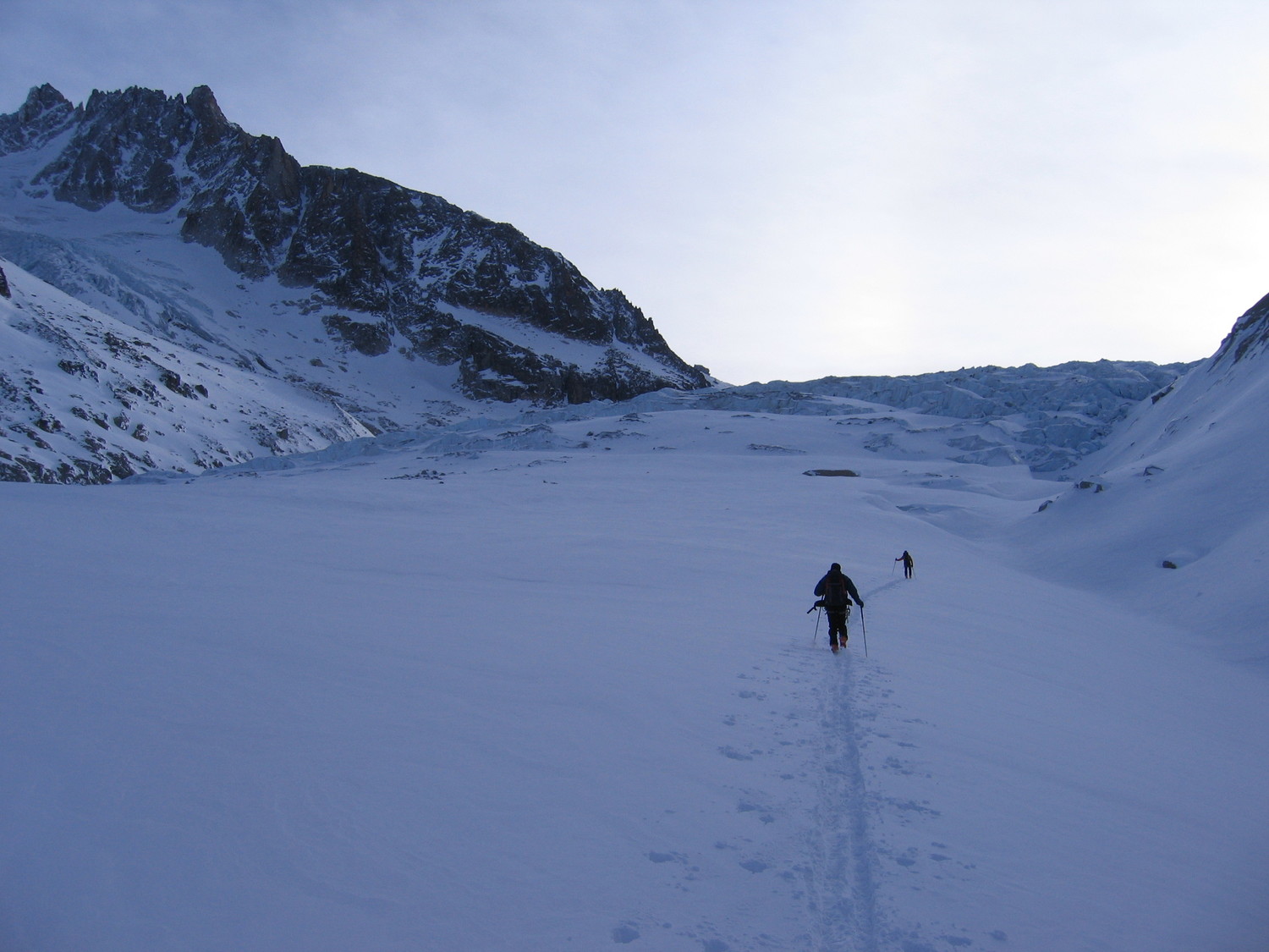 nous attaquons le glacier