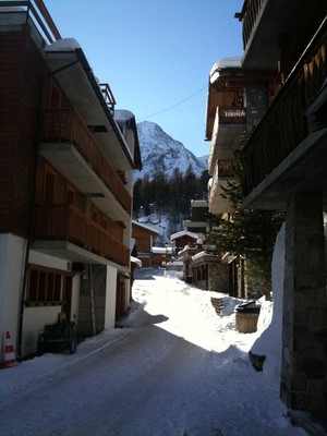 Le centre d'Arolla et la face Nord du Pigne Le centre d'Arolla et la face Nord du Pigne