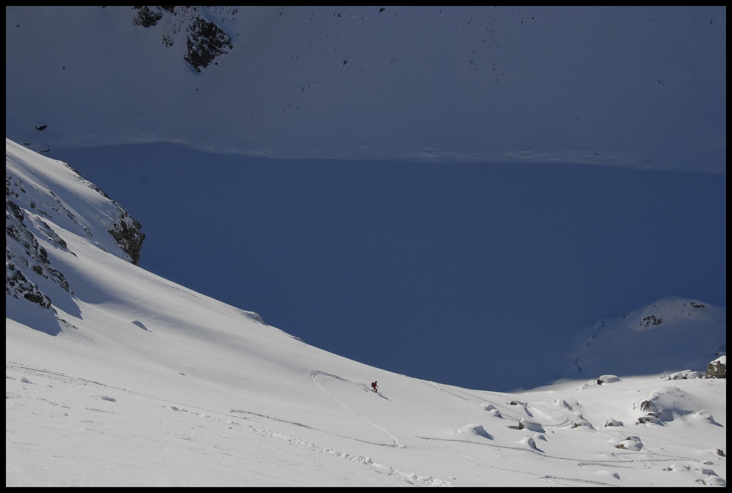 Descente en Sud au dessus du Crozet