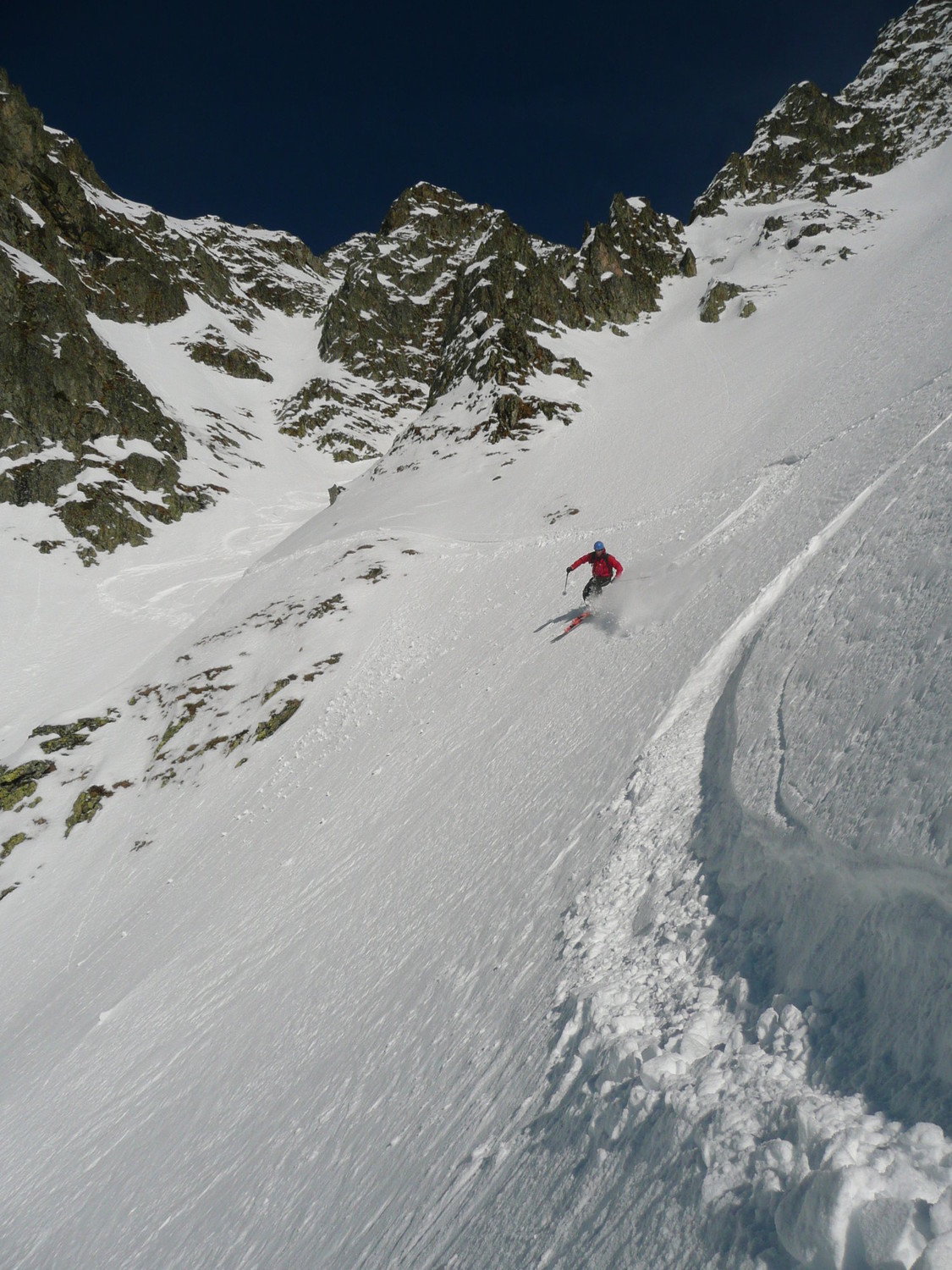 Superbe neige : Wolou en grandes courbes