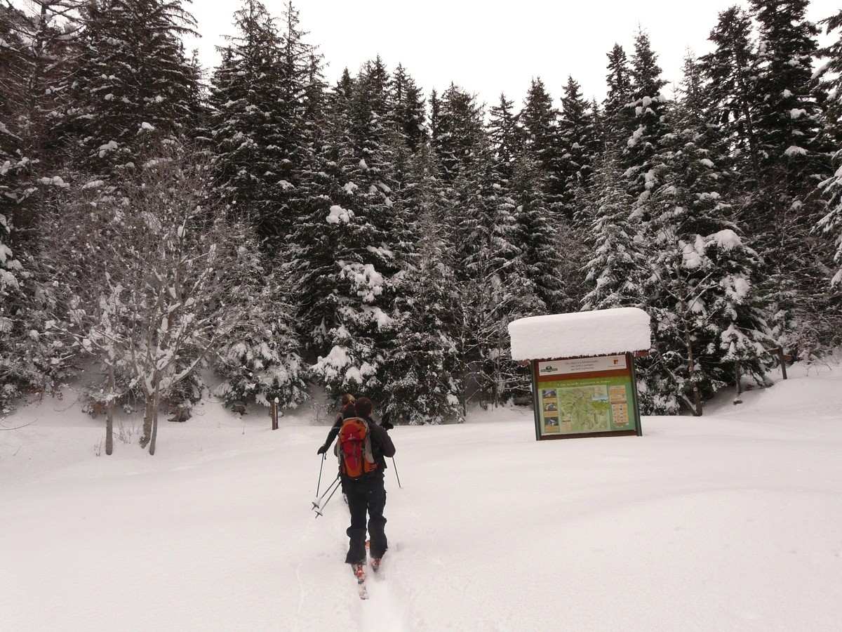 Arrivée au parking d'été des Chabottes