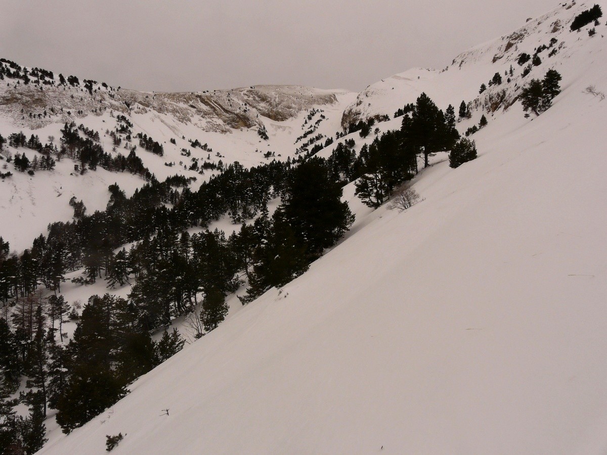 Les 2 combes SE de Chamousset en vue