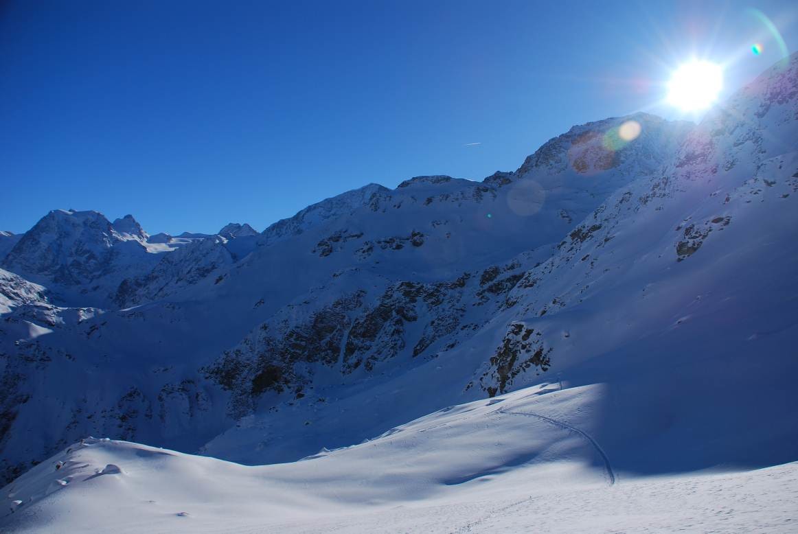 Dernière montée avant le La Cabane de Aiguille rouges