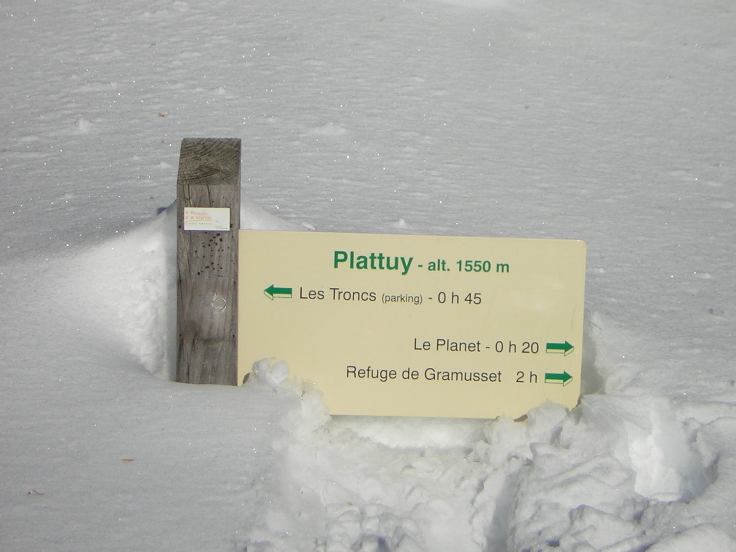 Une bonne épaisseur à Plattuy