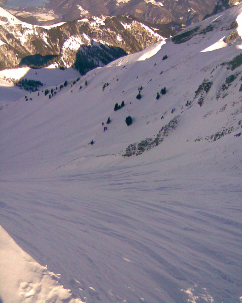la descente vue du sommet