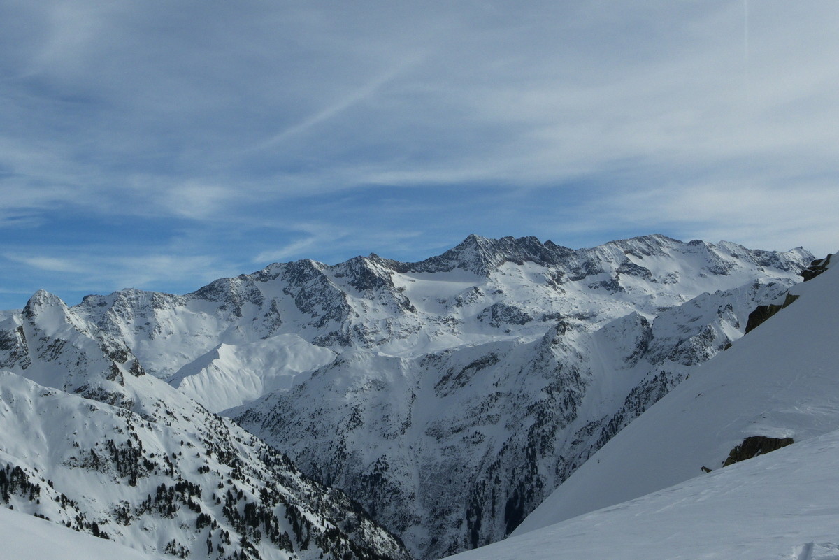 Grandes Rousses depuis le col de l'Aigleton