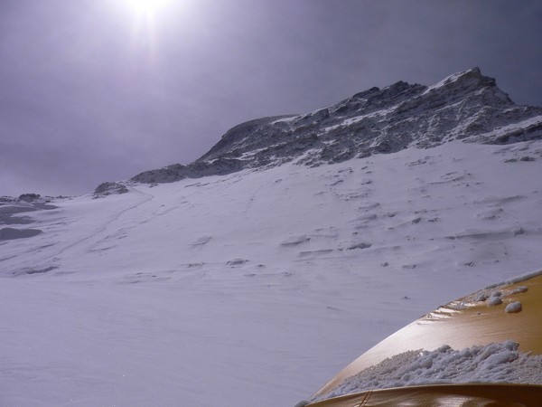 Cho Oyu 8201m (Tibet) - C2 - à gauche trace vers C3