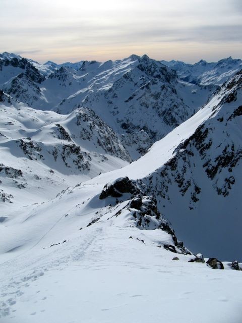 Dans la montée au Pic de la Grande Valloire