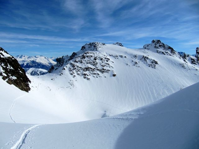 Le col du Tépey depuis le col d'Arguille