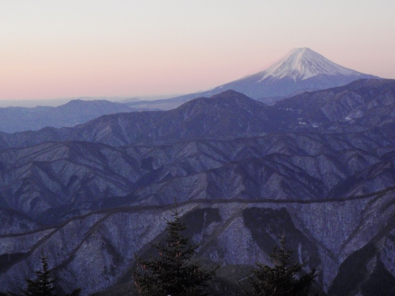 La vue sur le Fuji depuis le Kumotori