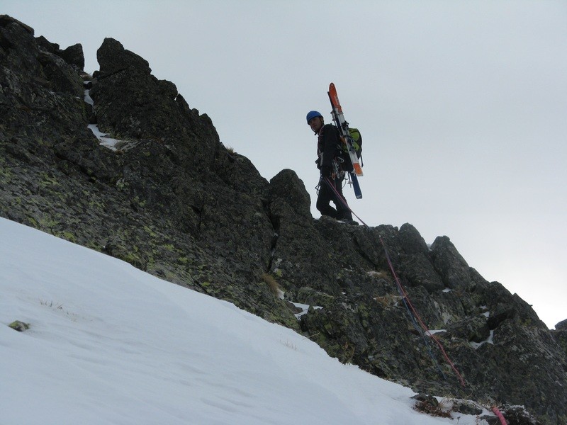 Fabrice sur l'arête