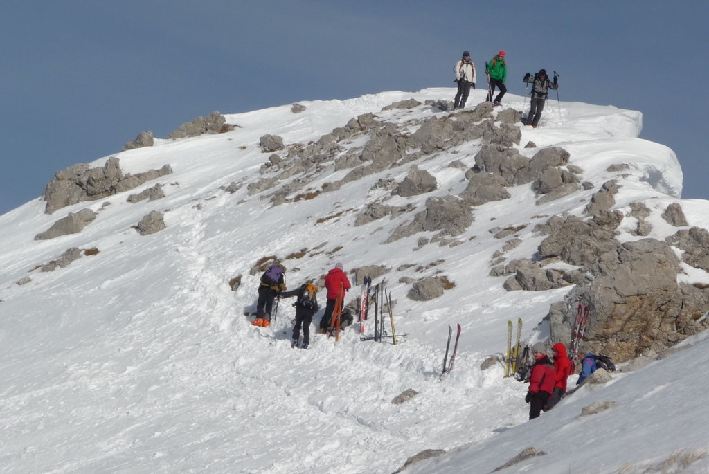 Arrivée au sommet