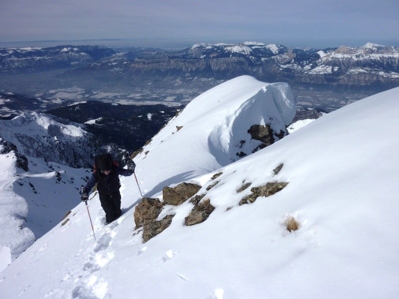 Arete du Rocher de l'Homme (que l'on voit d'ailleurs monter)