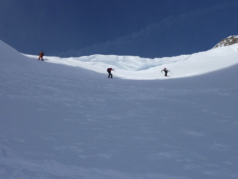Arrivee au col