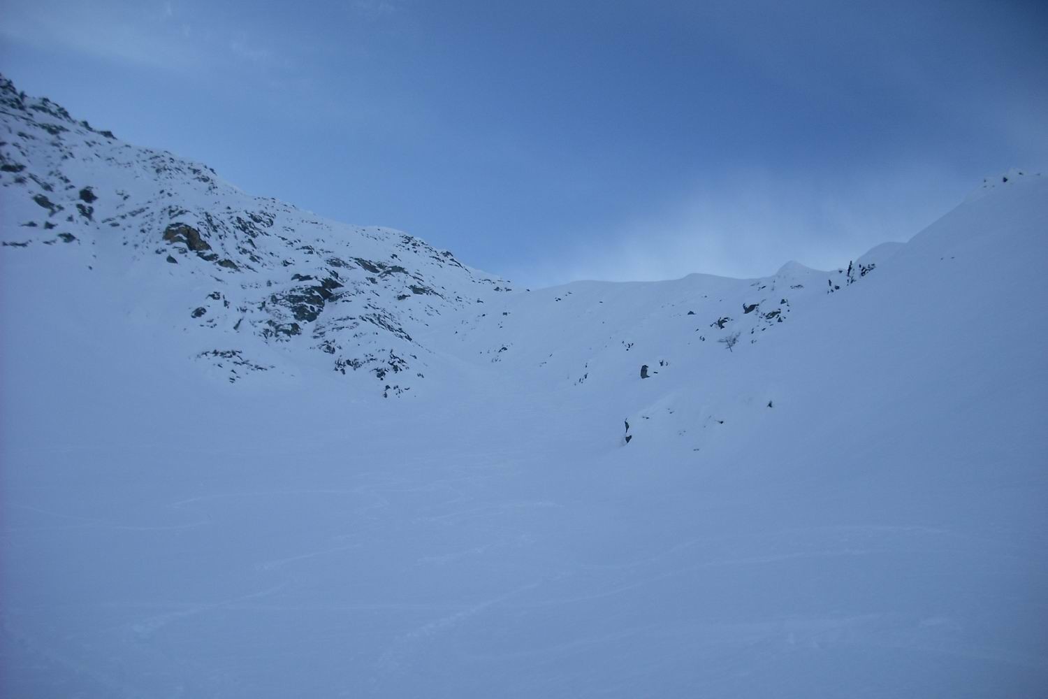 il tratto iniziale del canalone