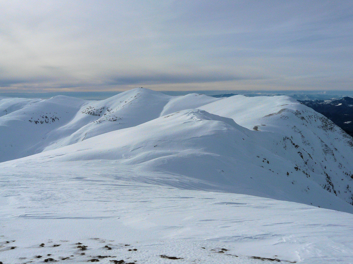 La crête de la montagne du Cheval Blanc