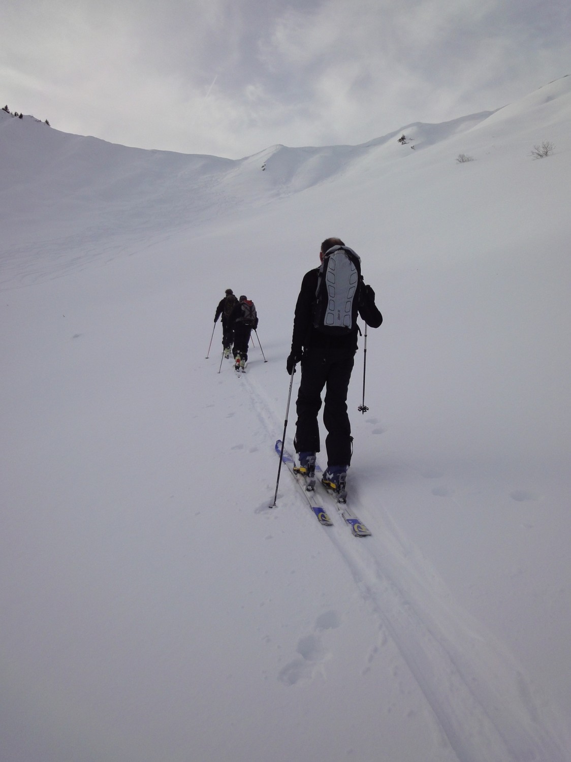 Dernière montée sous le col de Verne