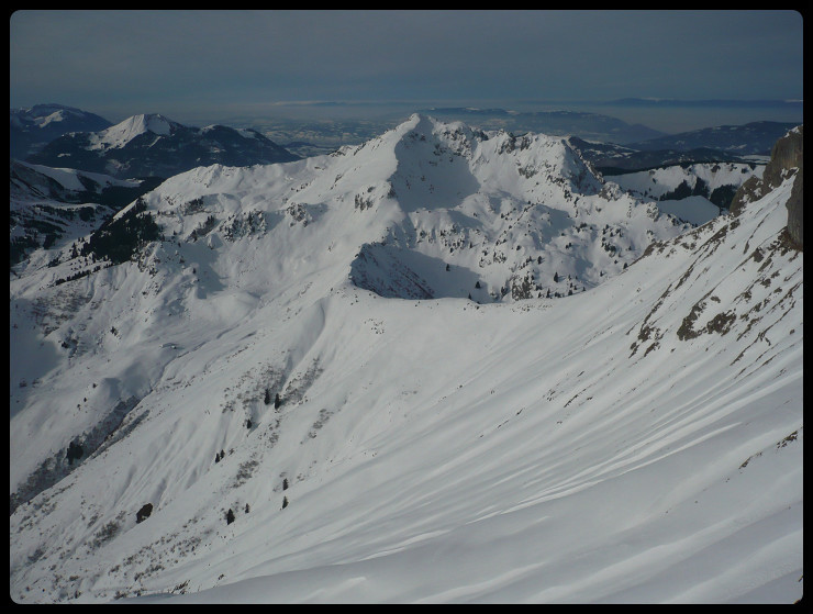 Chalune depuis le sommet