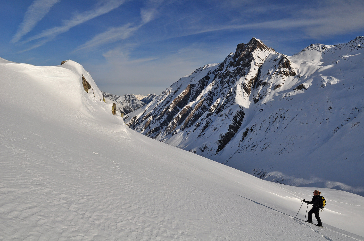 La Tsavre et le val Ferret en montant au Manouvray