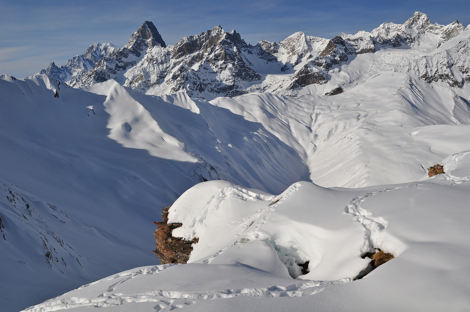 Grandes Jorasses au Manouvray