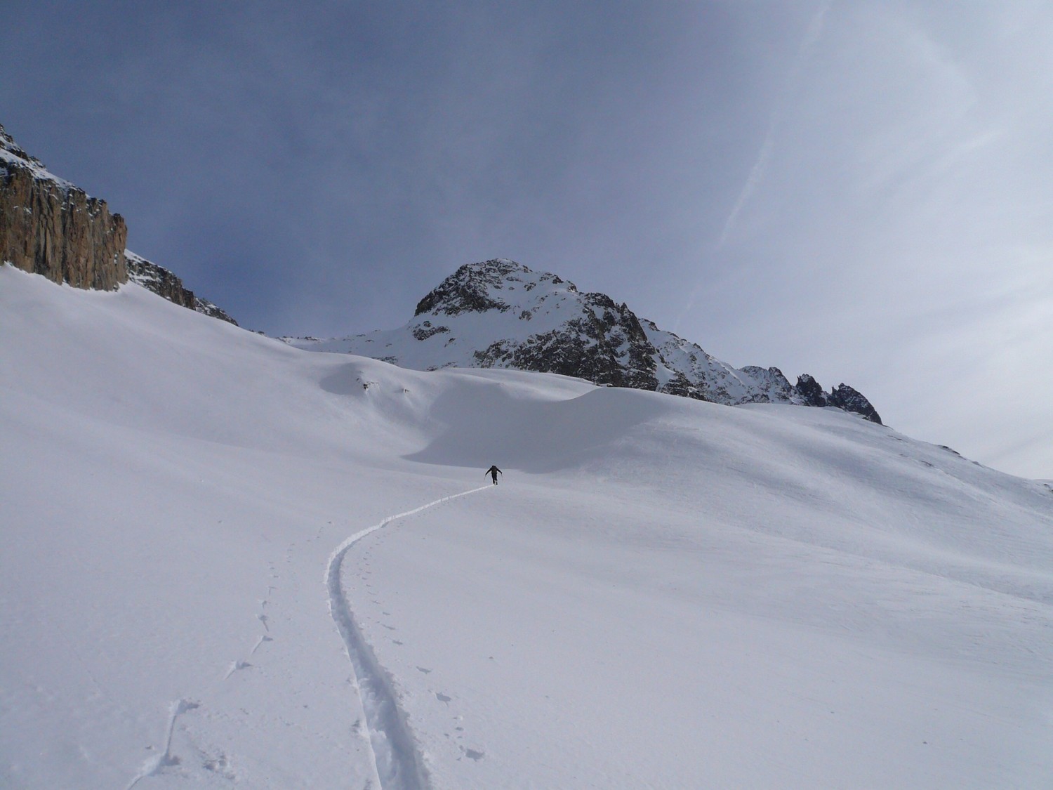 Le col et le passage de l'ours en vue.