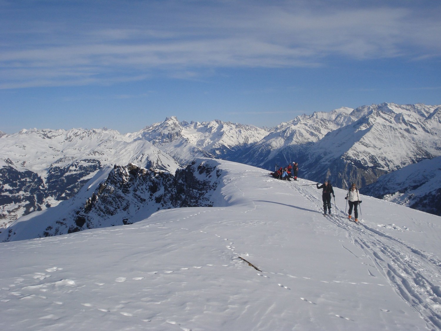 La crête sommitale du Grindelgrat, vers le NE