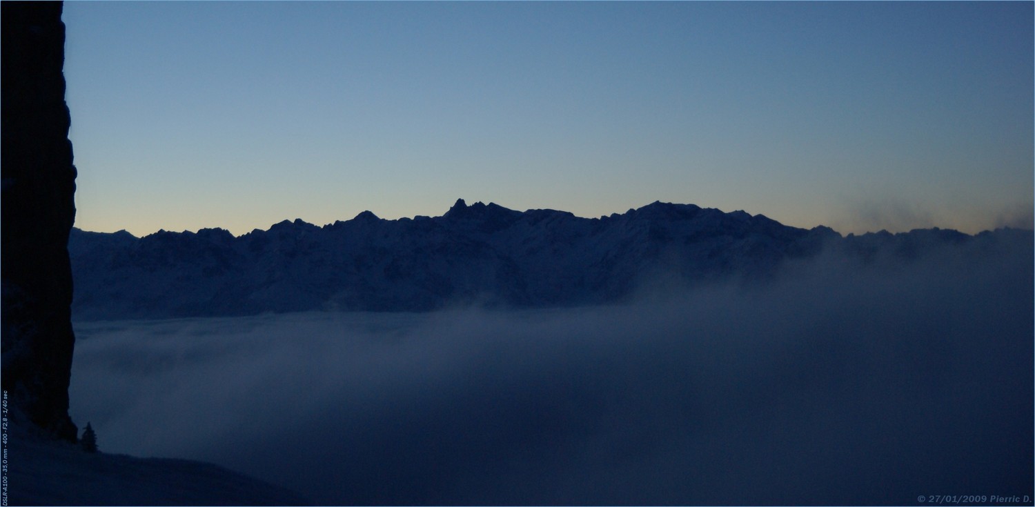 Grand Pic de Belledonne et Pilier S de la Dent de Crolles