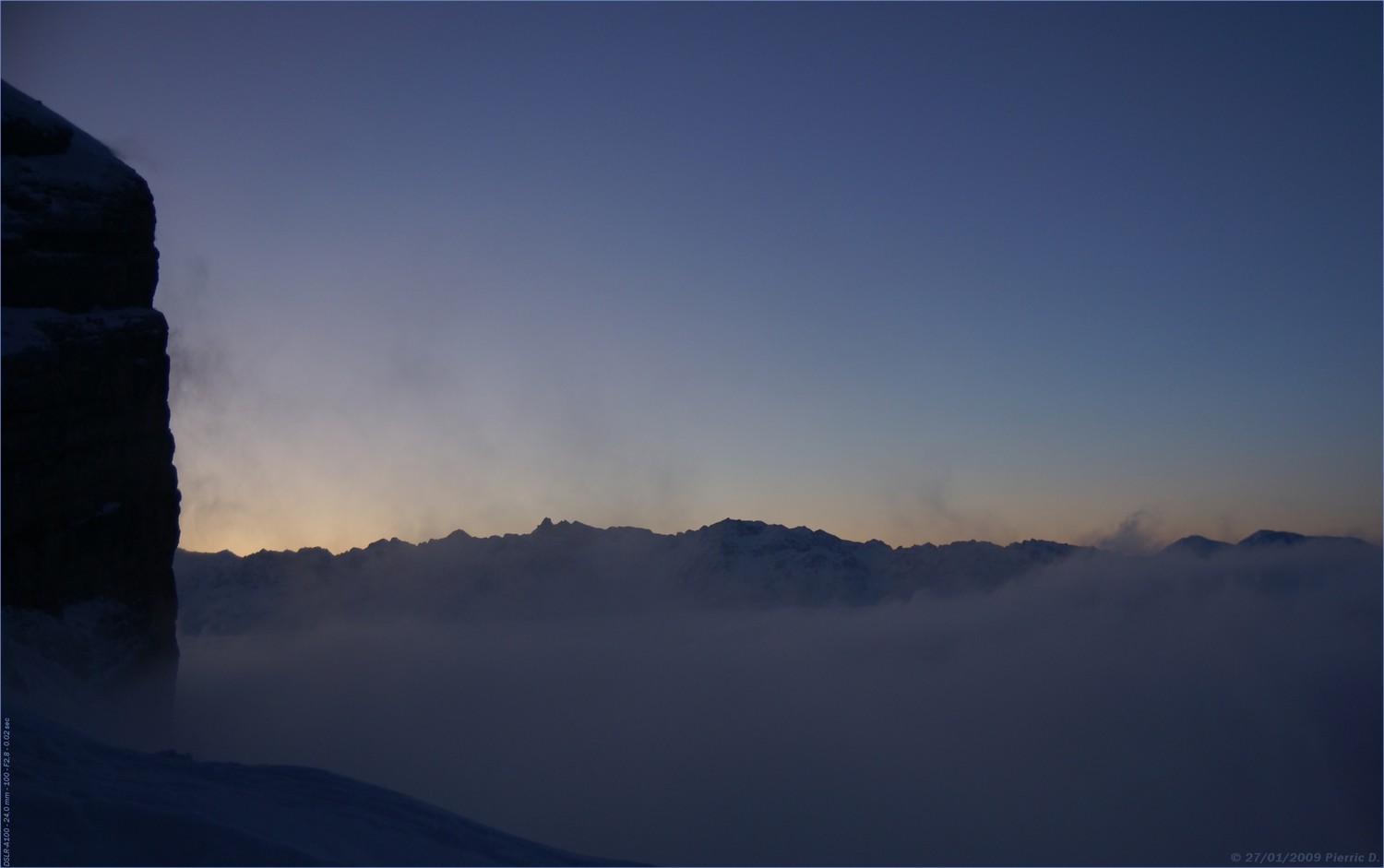 Lever de Soleil sur Belledonne