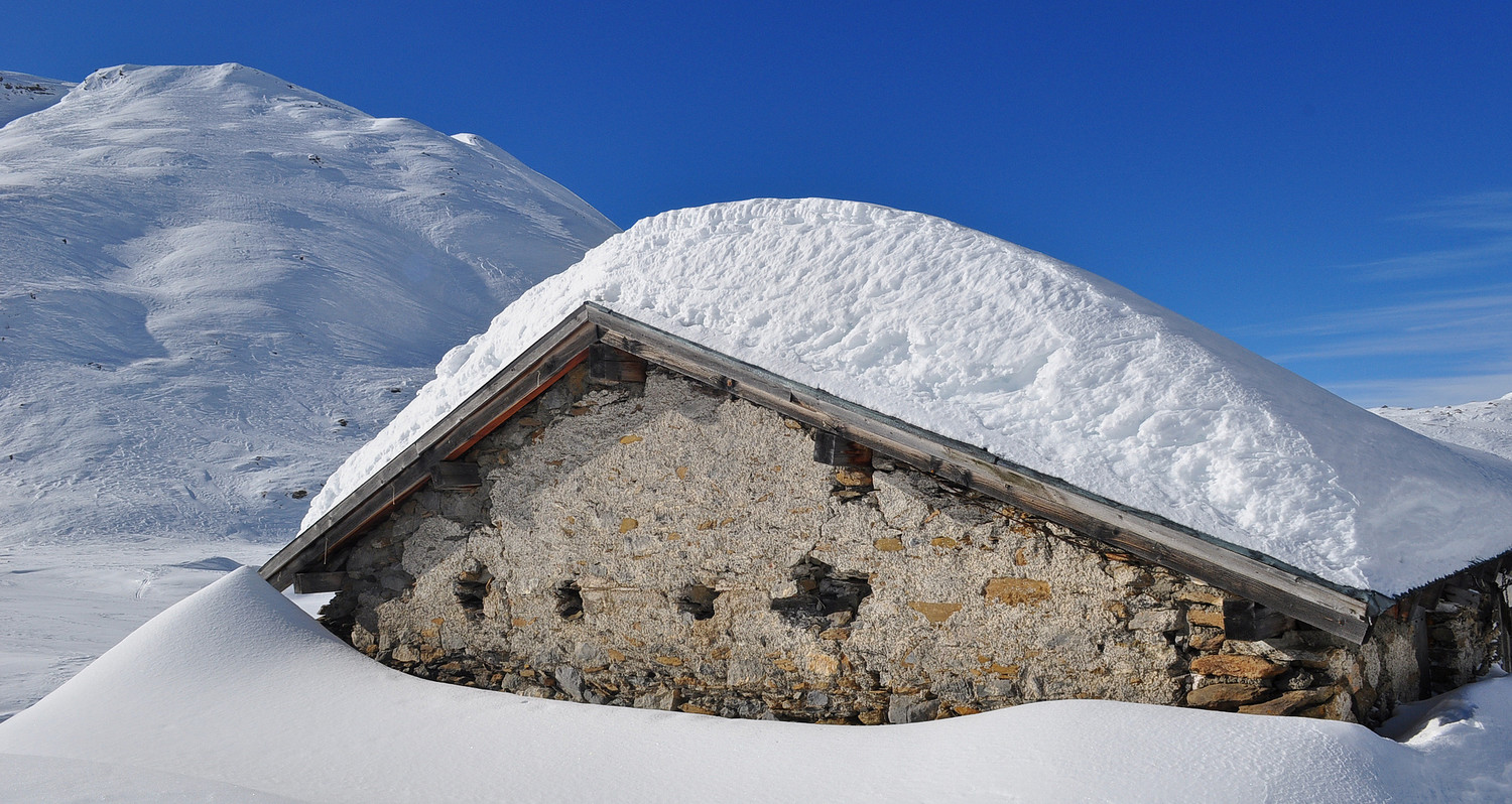 Chalet sur meringue