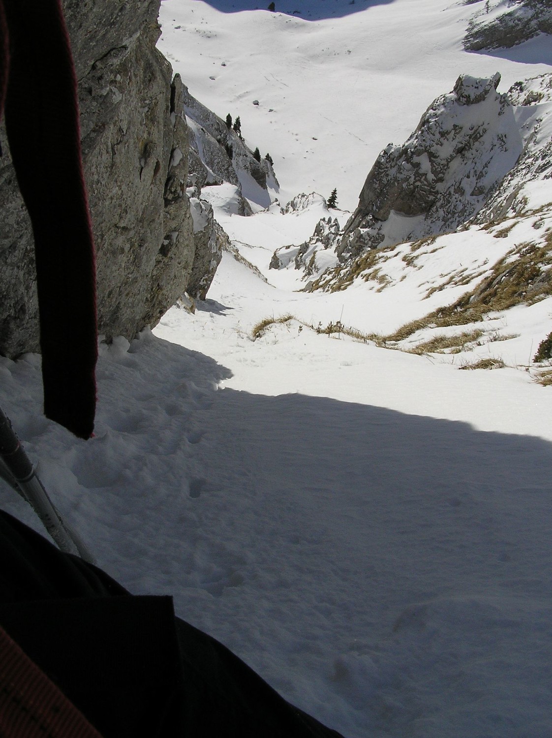 au 2/3 du couloir sommital