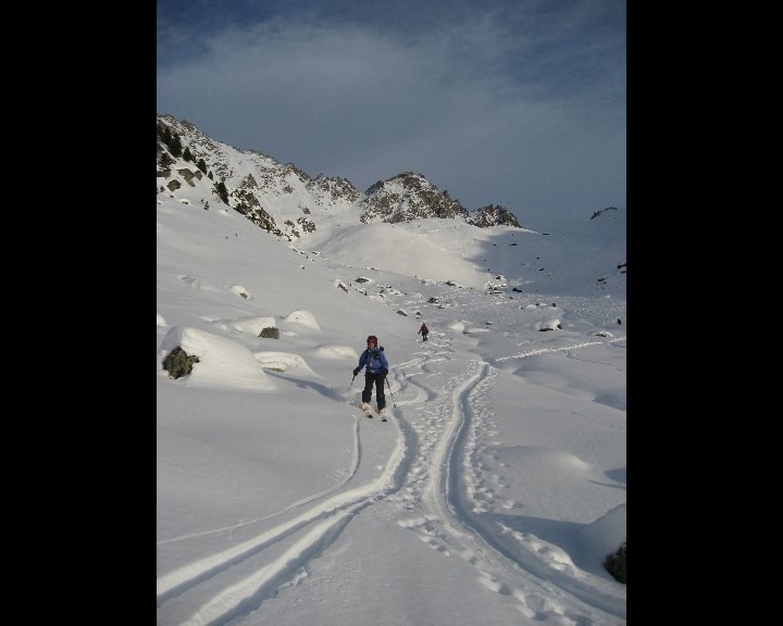 Descente de la combe des Troutses