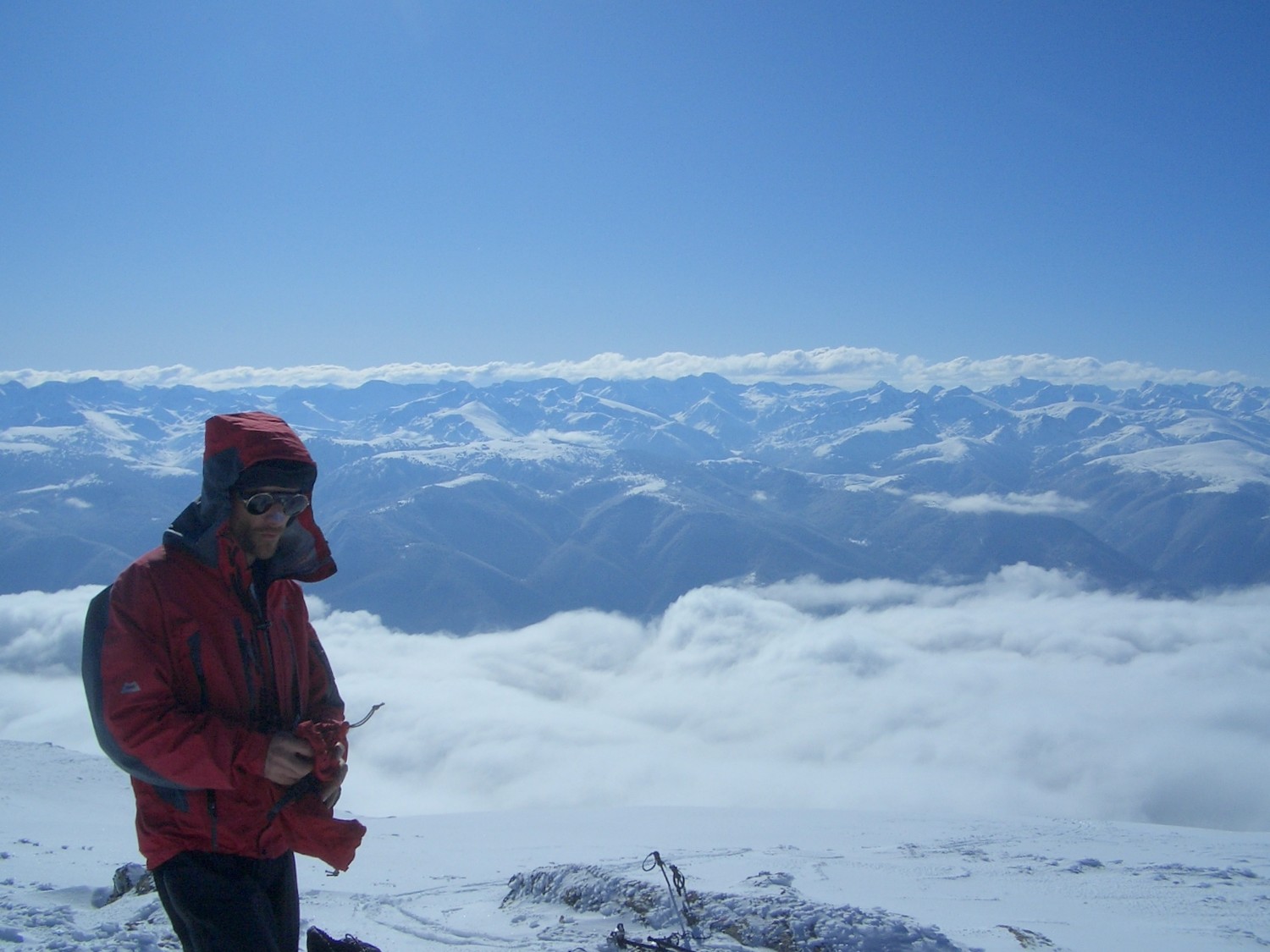 grand bleu au sommet