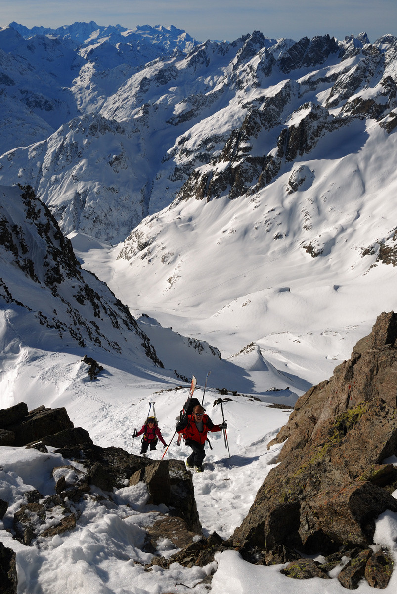 Dernier petit verrou rocheux sous le Zwächten, Meiental, Uri (Suisse Centrale)