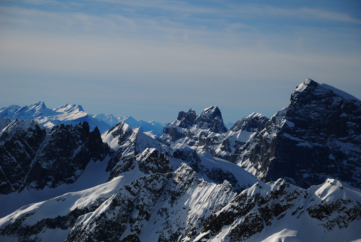 Titlis (3200m) et Wendestöcke vus du Zwächten