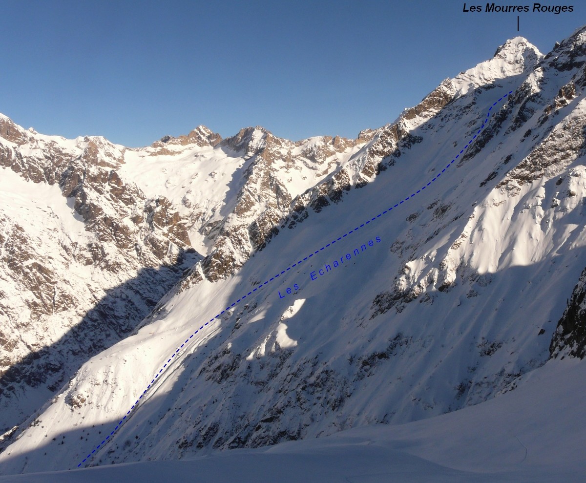 Combe des Echarennes (itinéraire à ski)