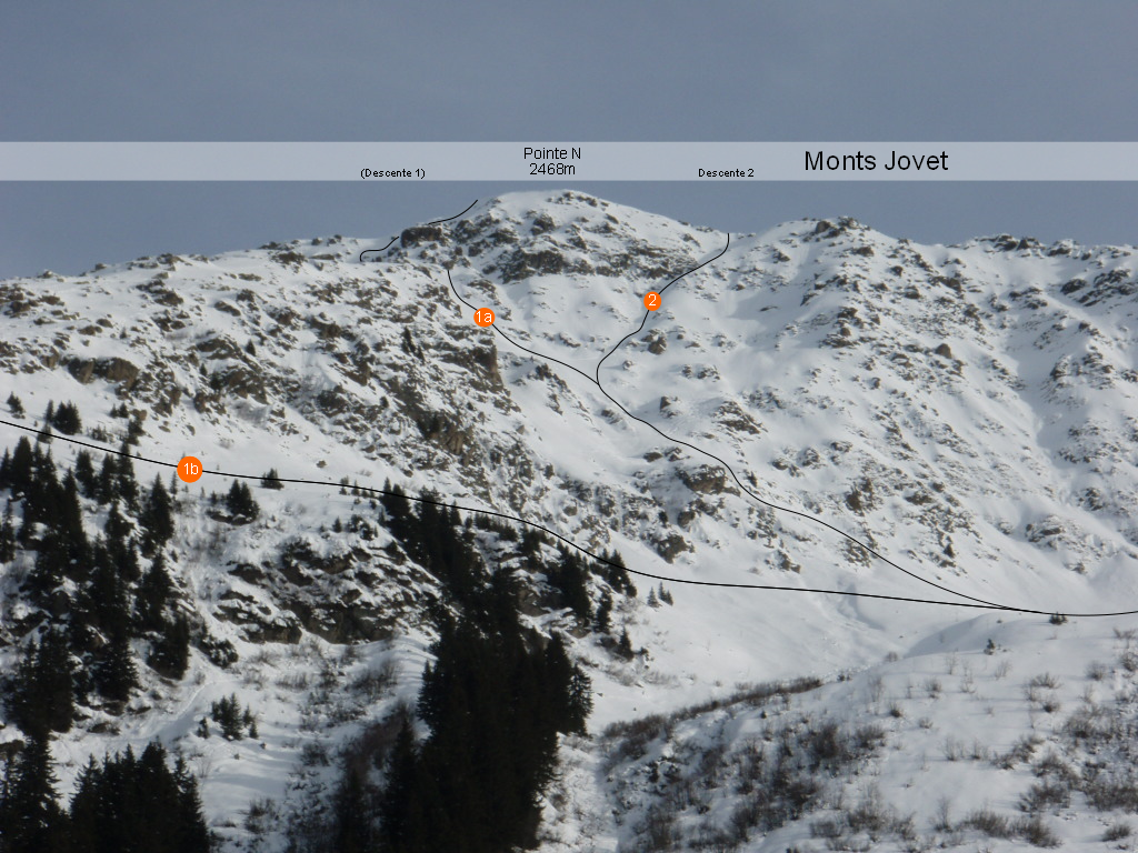 Jovet pointe N, couloir NW