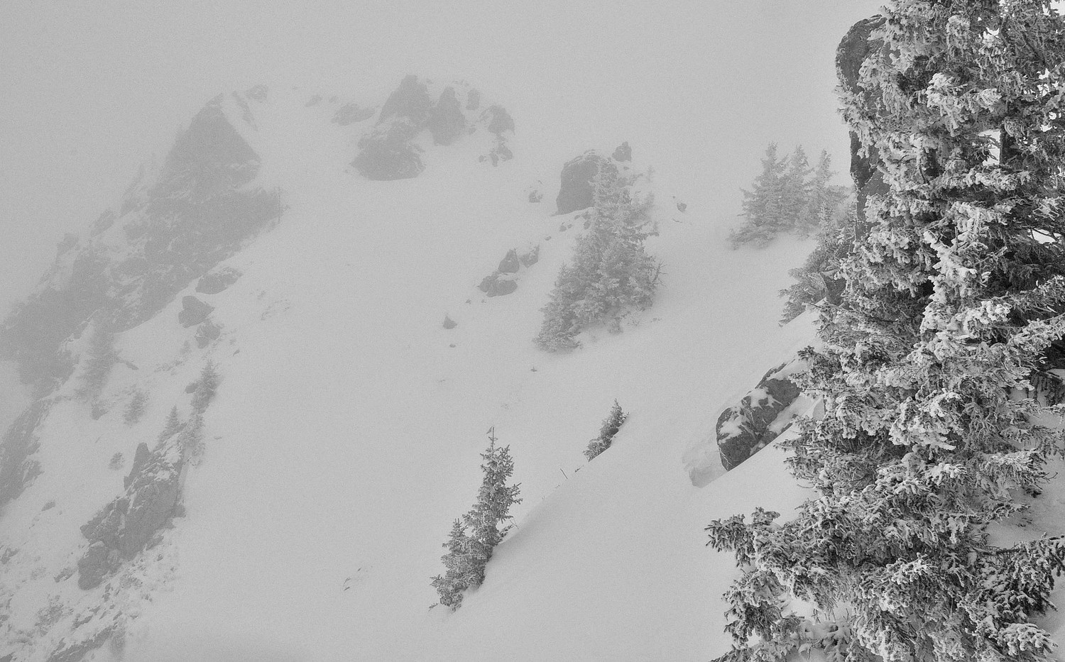 L'arête qui mène au sommet