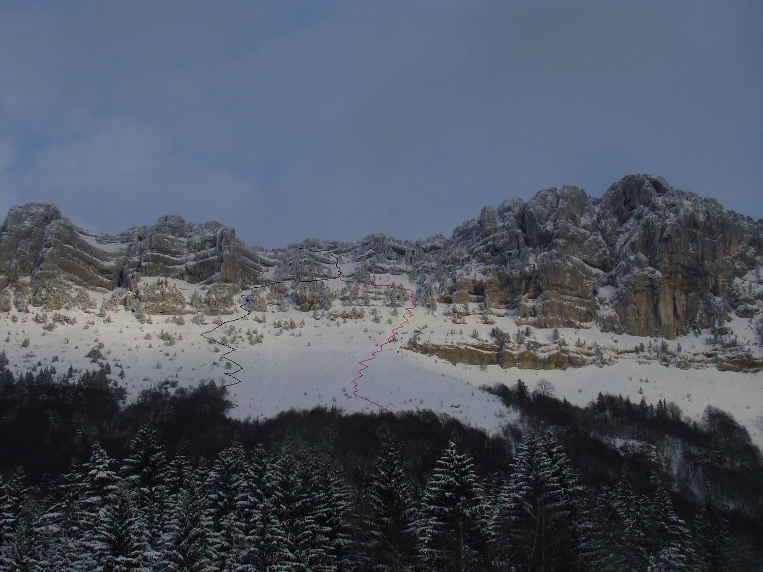 Tencovaz montée à gauche descente à droite