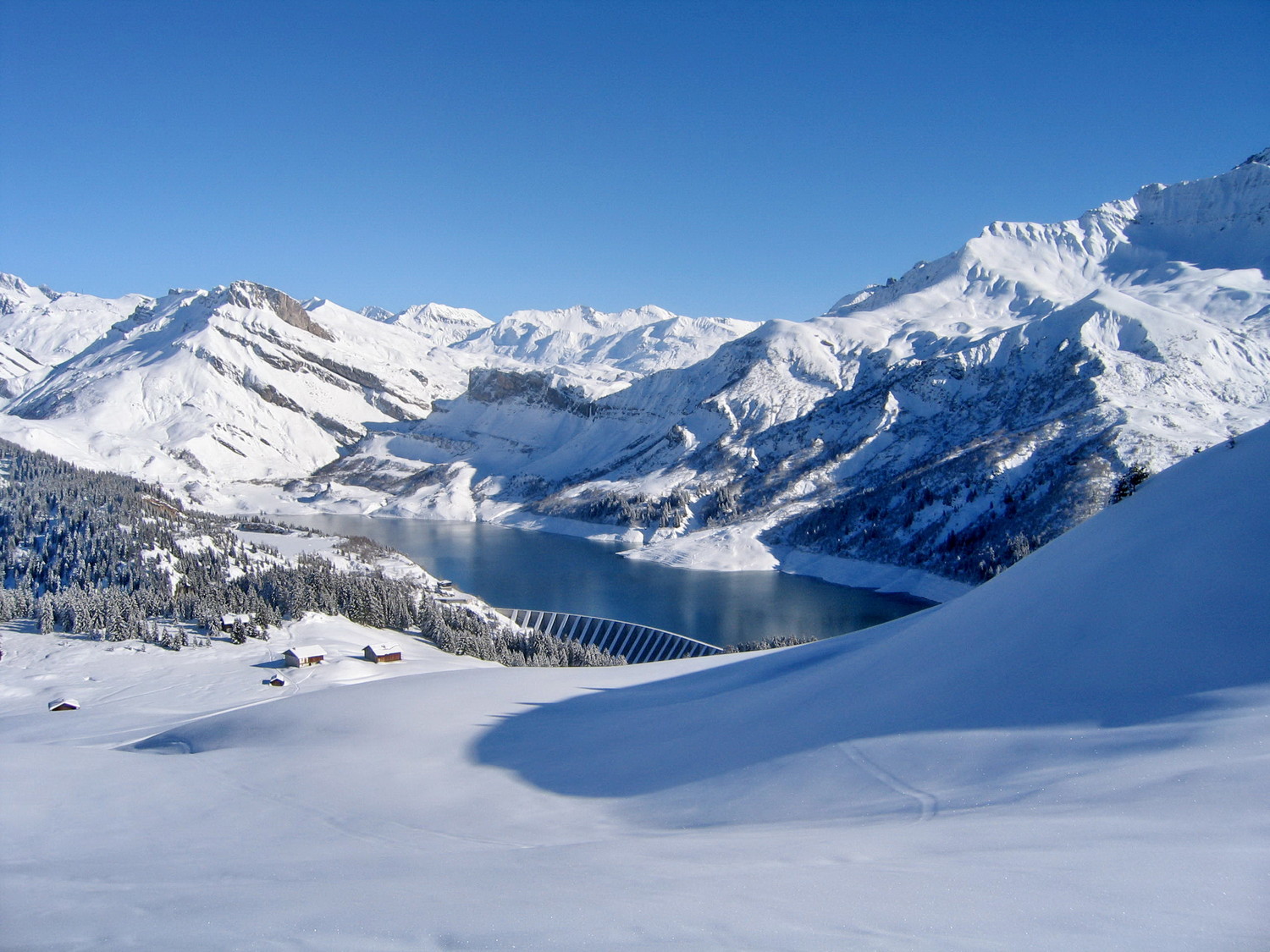 barrage de roselend, des grands plans
