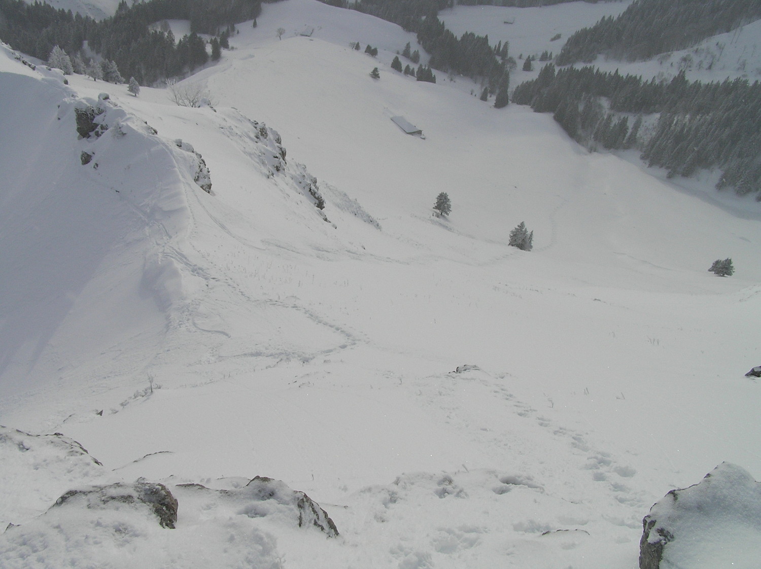 Remontée depuis l'alpage de Belle Chaux