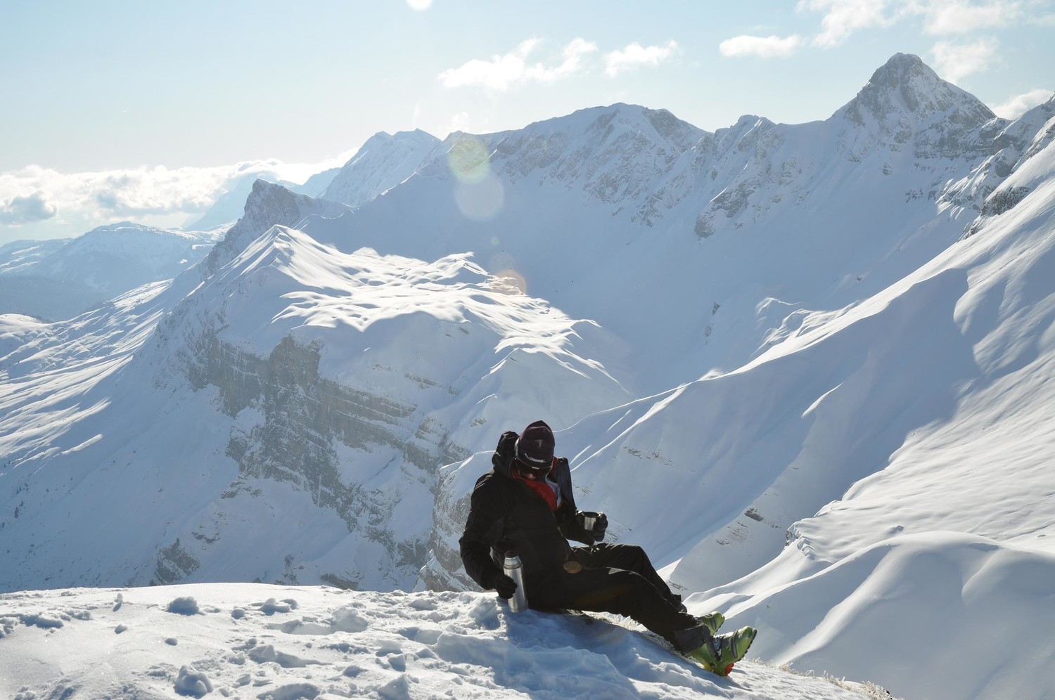 repos bien mérité au sommet