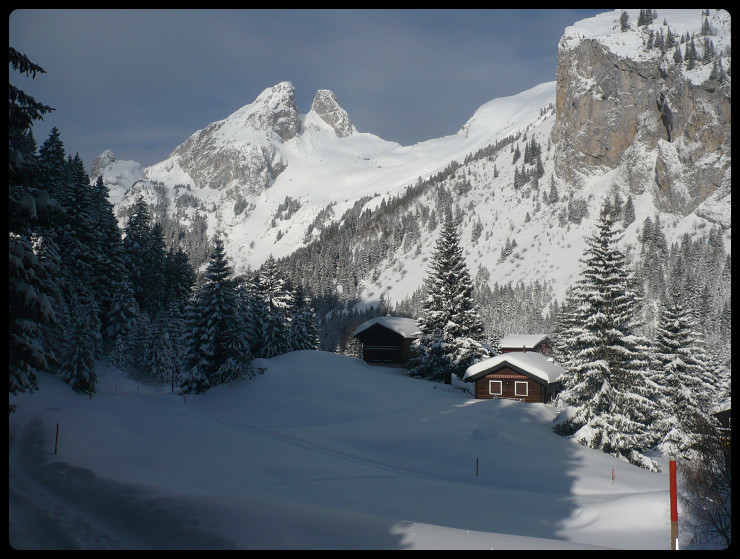 Les Jumelles depuis le col de Tanay