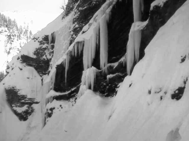 Cascade ND de Bellecombe - Vue depuis R1