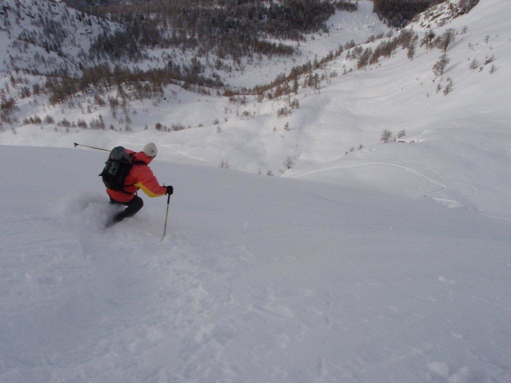 Prime curve scendendo dalla Pessa
